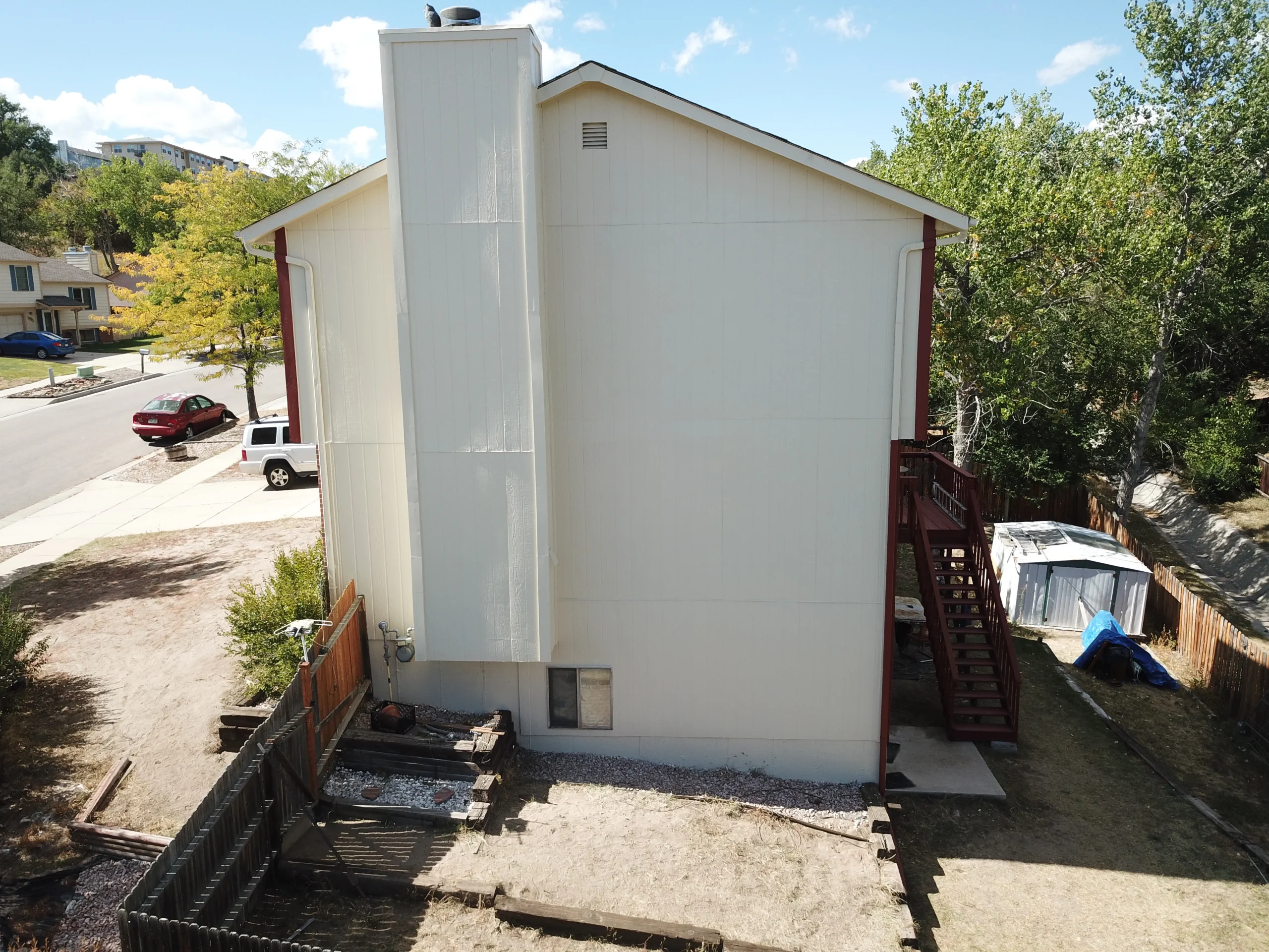 Colorado Springs exterior painting project on a multi-story residential home