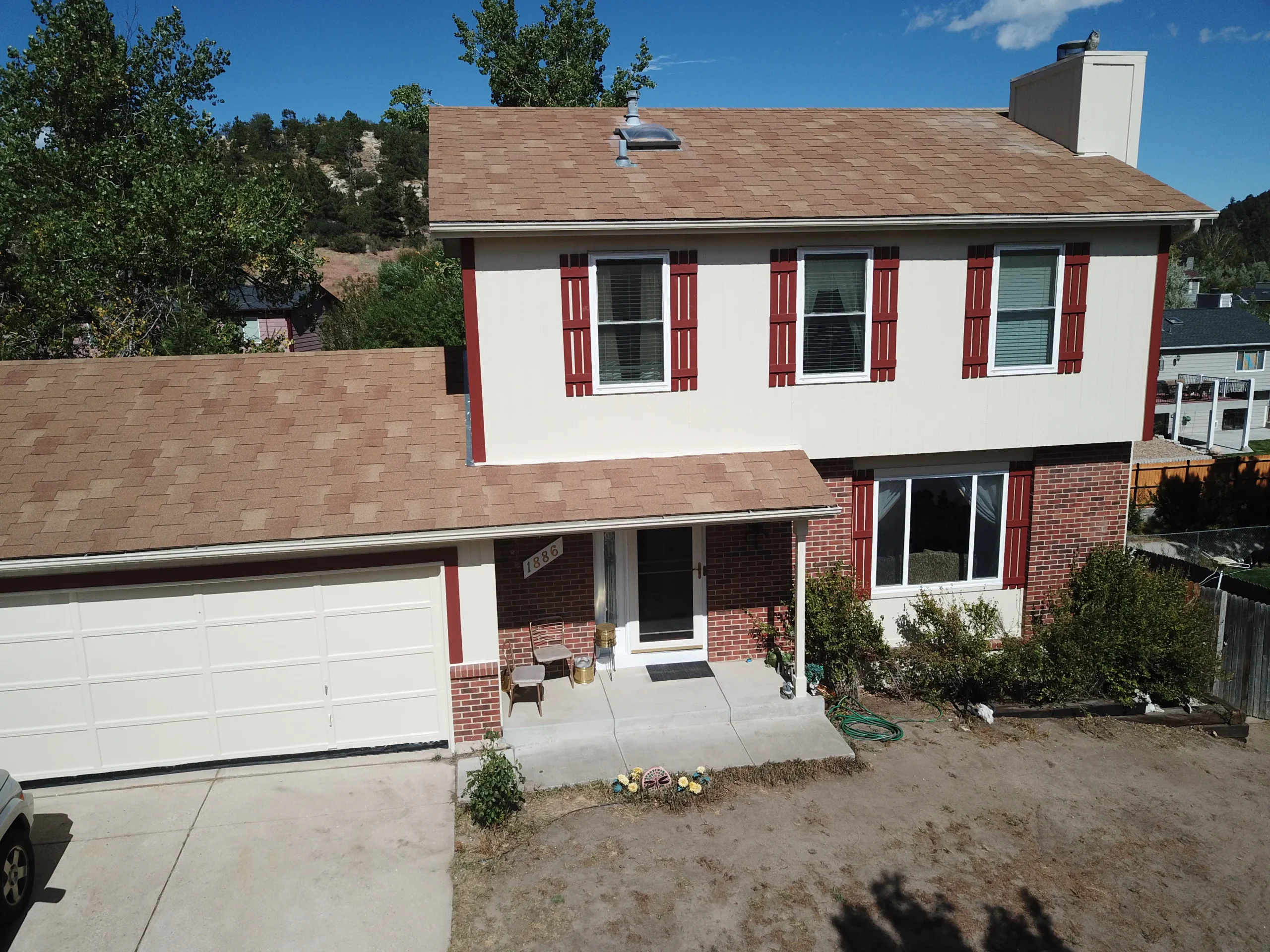 Colorado Springs exterior painting project on a residential home by Royal Premium Paint Company